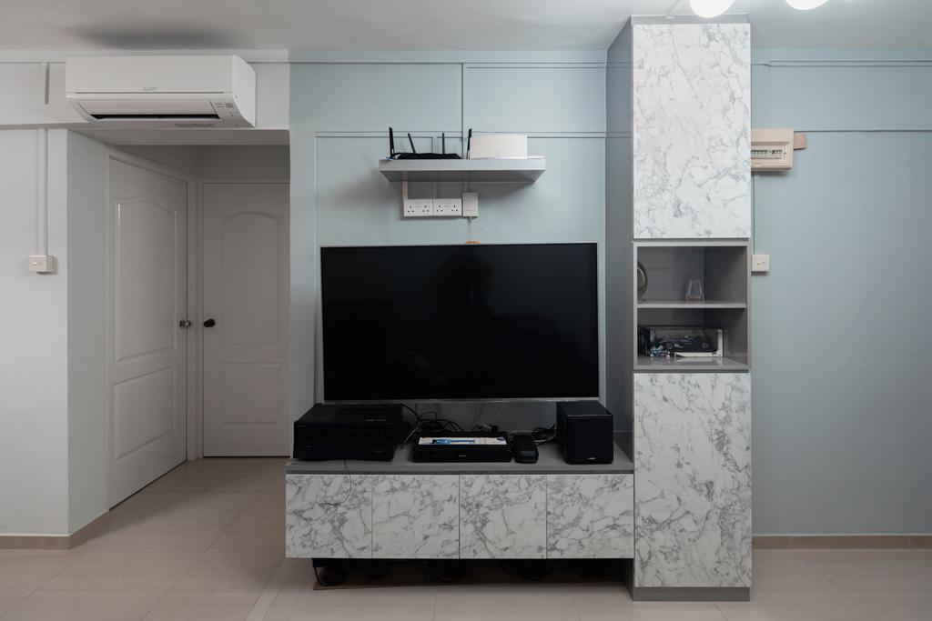 HDB, Living Room, Bedok North Road, Interior Designer, NJ Concept