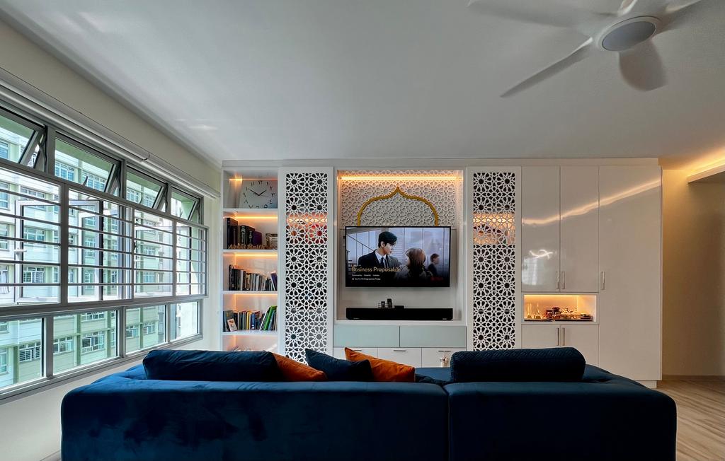 Contemporary, HDB, Living Room, Keat Hong Close, Interior Designer, Dreamakers