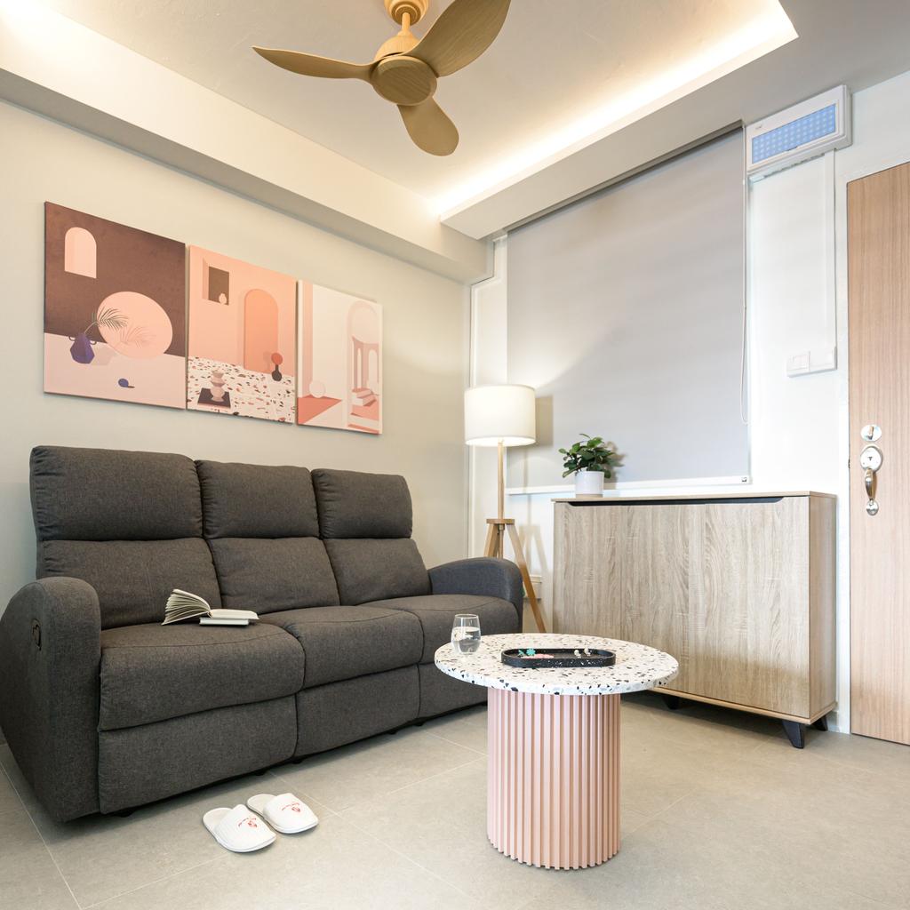 Scandinavian, HDB, Living Room, Bukit Batok Street 52, Interior Designer, Createmake