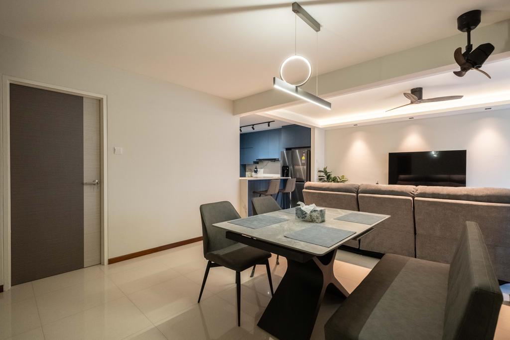 Contemporary, HDB, Dining Room, Simei Street 1, Interior Designer, Design 4 Space