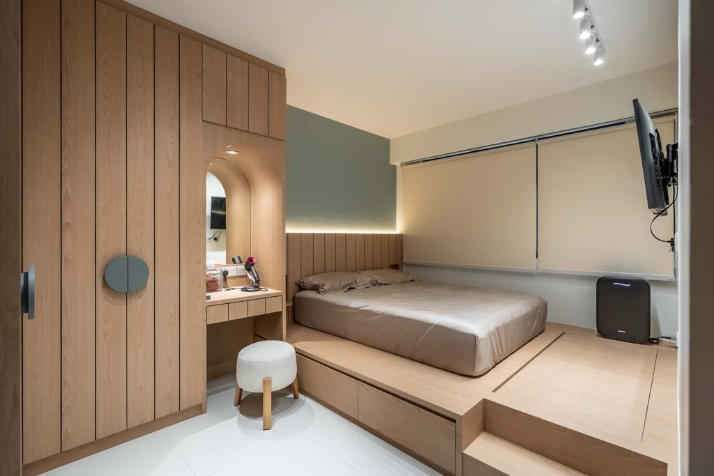 Scandinavian, HDB, Bedroom, Alkaff Oasis, Interior Designer, Design 4 Space