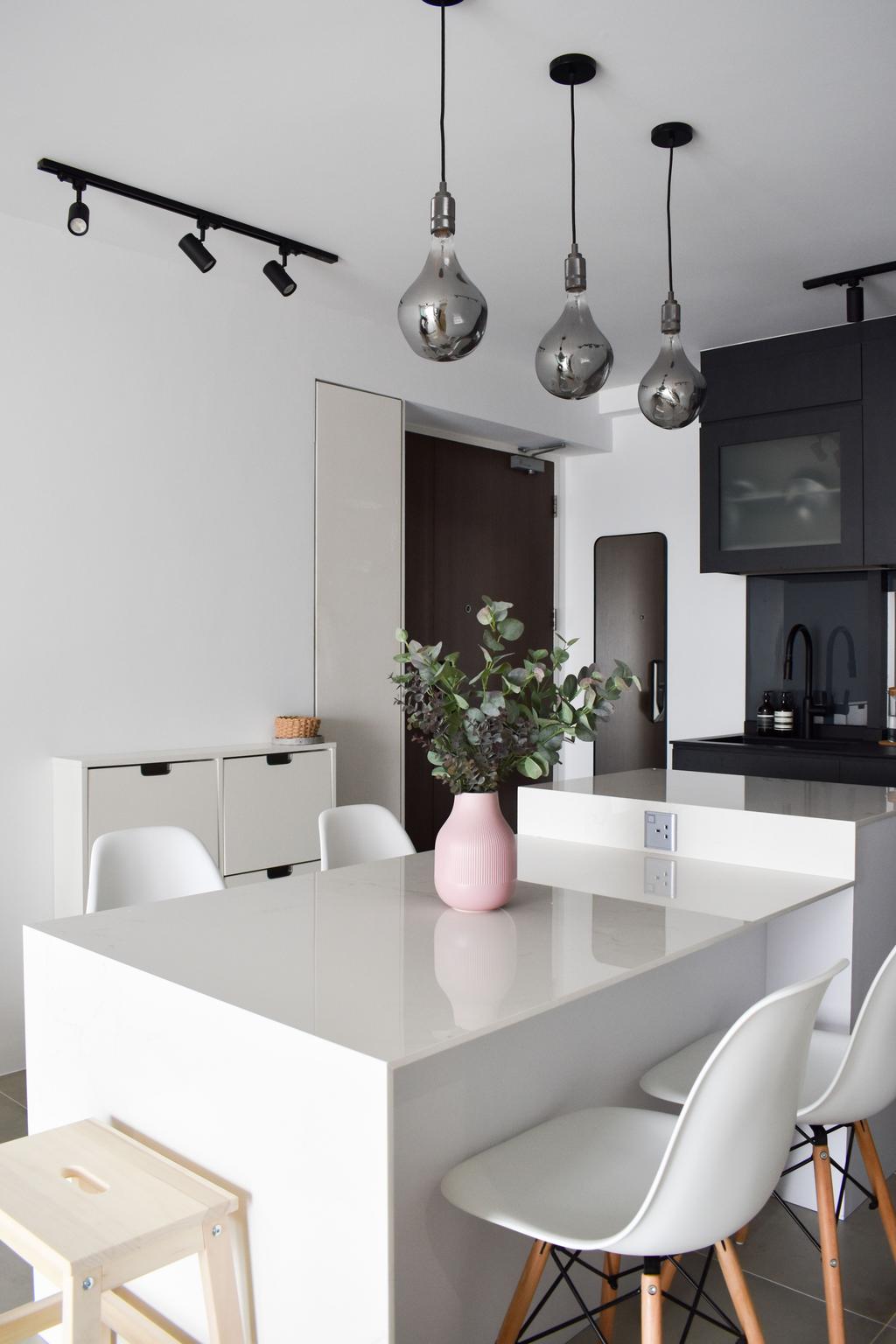 Modern, HDB, Dining Room, Ang Mo Kio, Interior Designer, Massing Design