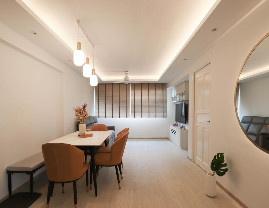 Modern, HDB, Dining Room, Bishan Street 13, Interior Designer, Massing Design