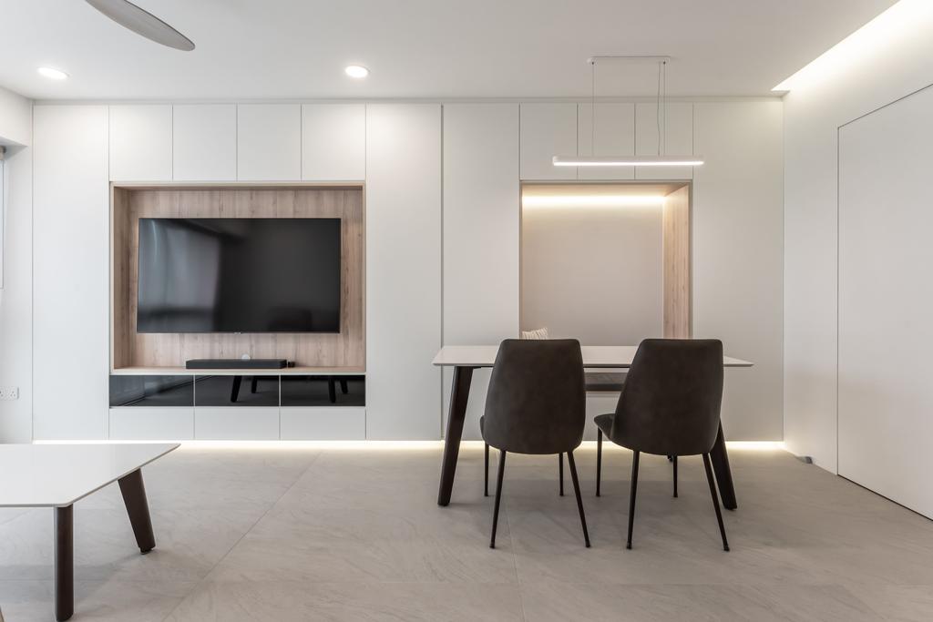 Modern, HDB, Living Room, 1E Cantonment Road, Interior Designer, Todz’Terior, Dining Room