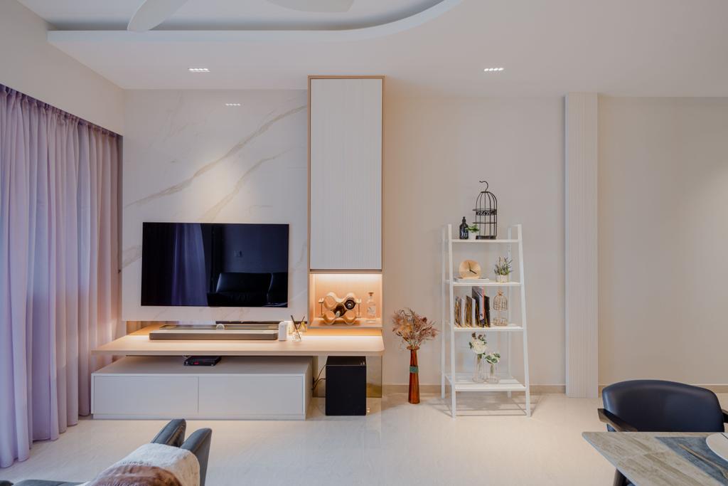 Scandinavian, Condo, Living Room, Grandeur Park, Interior Designer, Idfferent Design