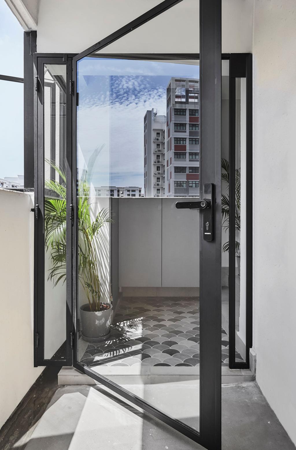 Modern, HDB, Balcony, Hougang Avenue 4, Interior Designer, Azcendant, Bathroom