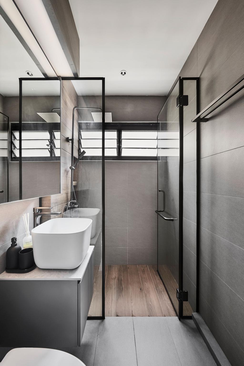 Modern, HDB, Bathroom, Hougang Avenue 4, Interior Designer, Azcendant