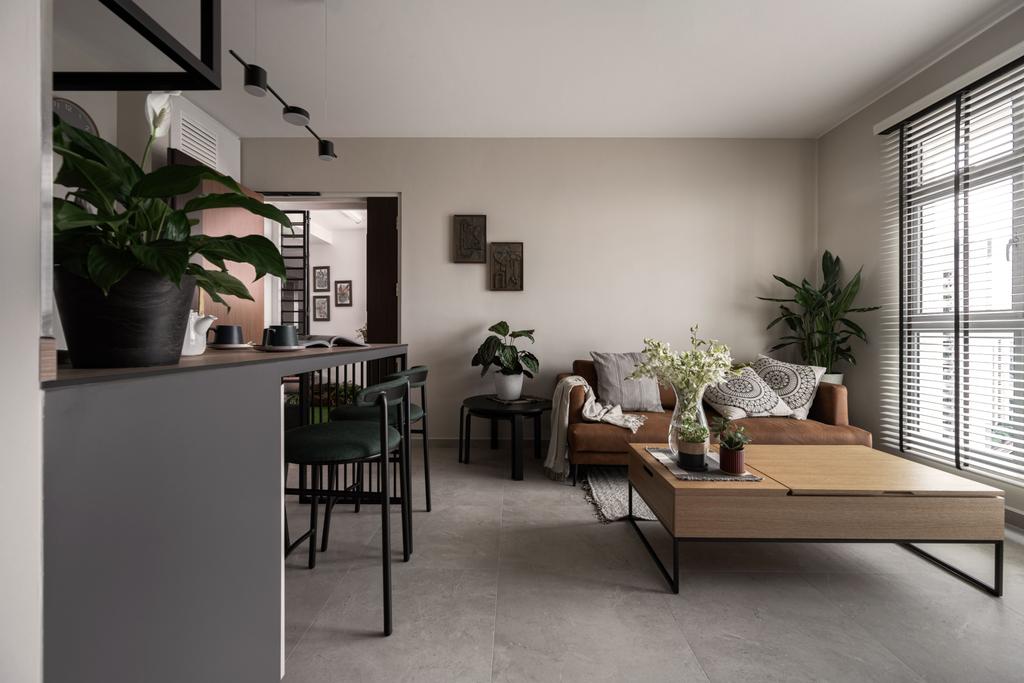 Modern, HDB, Living Room, Margaret Drive, Interior Designer, Ovon Design