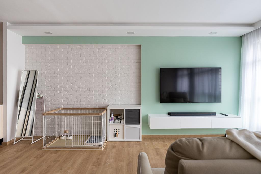 Modern, HDB, Living Room, Anchorvale Link, Interior Designer, Todz’Terior