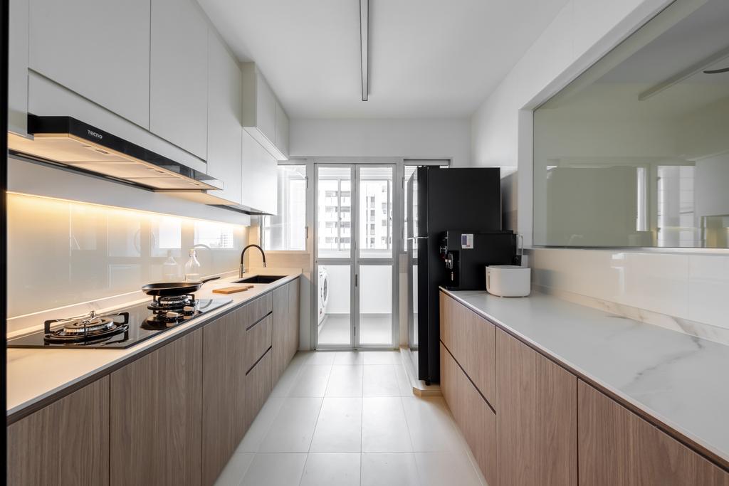 Modern, HDB, Kitchen, Northshore Drive, Interior Designer, Yang's Inspiration Design