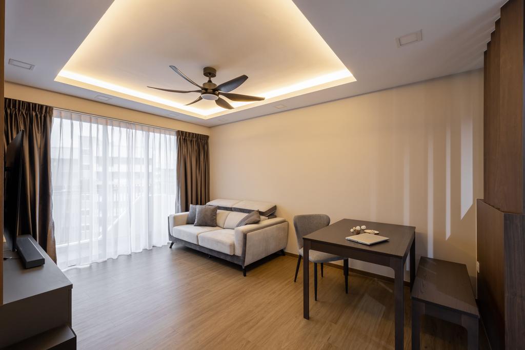 Modern, HDB, Living Room, Tampines Street 61, Interior Designer, Yang's Inspiration Design
