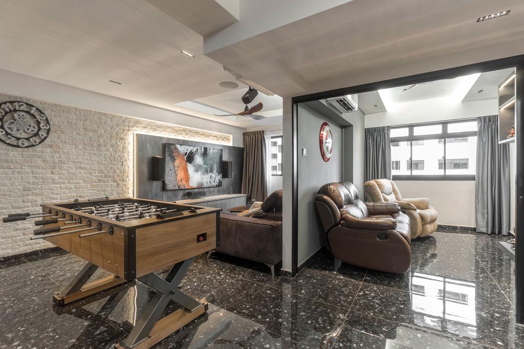 Contemporary, HDB, Living Room, Choa Chu Kang Cresent, Interior Designer, Flo Design