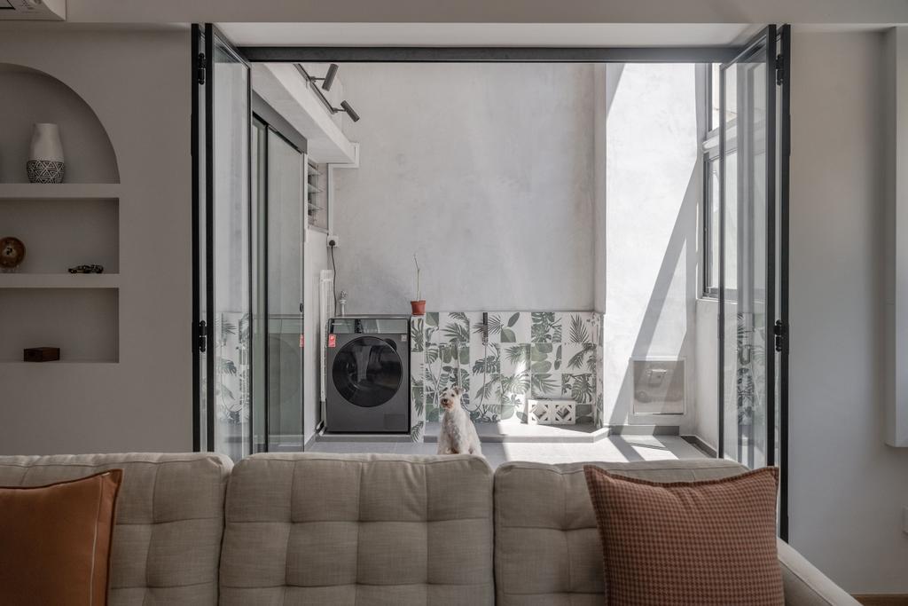 Transitional, HDB, Balcony, Simei Street 4, Interior Designer, Key Concept
