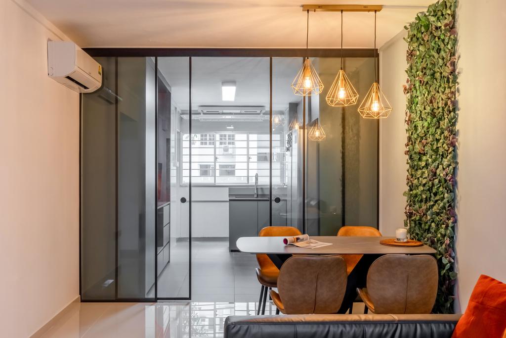 Modern, HDB, Dining Room, Hougang Ave 8, Interior Designer, H Design