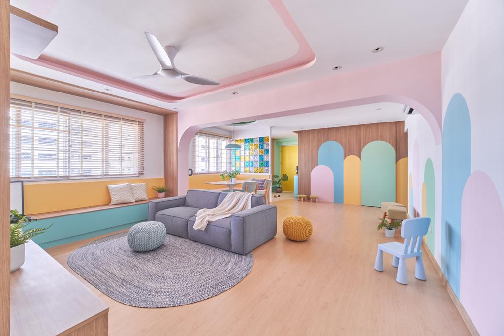 HDB, Living Room, Jalan Membina, Interior Designer, Free Space Intent