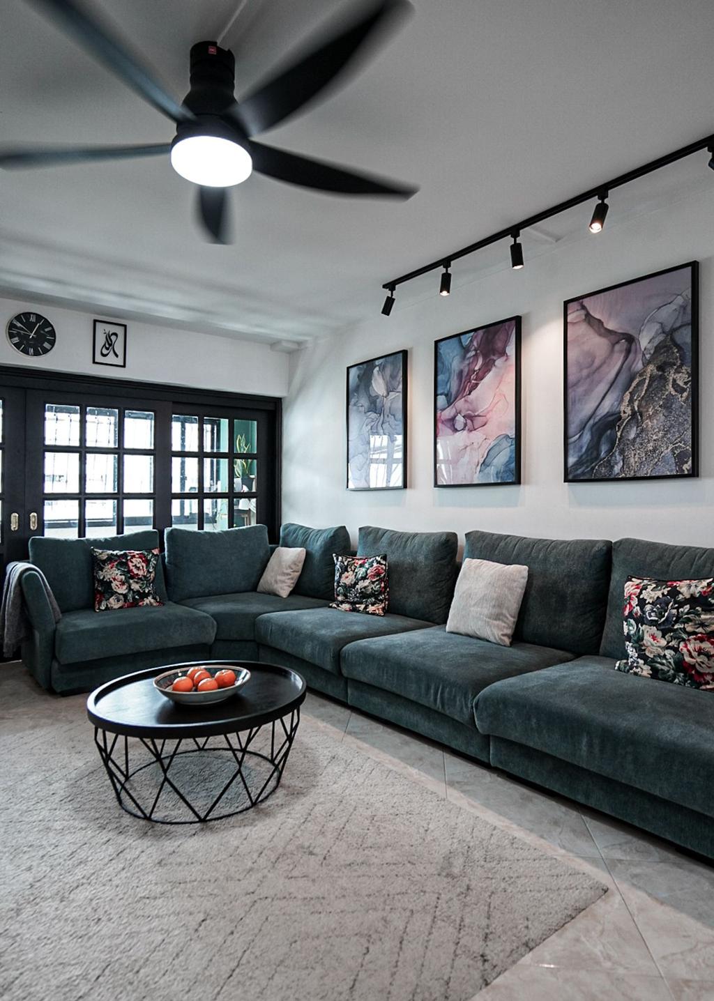 HDB, Living Room, Eunos Crescent, Interior Designer, Medina Design & Interiors
