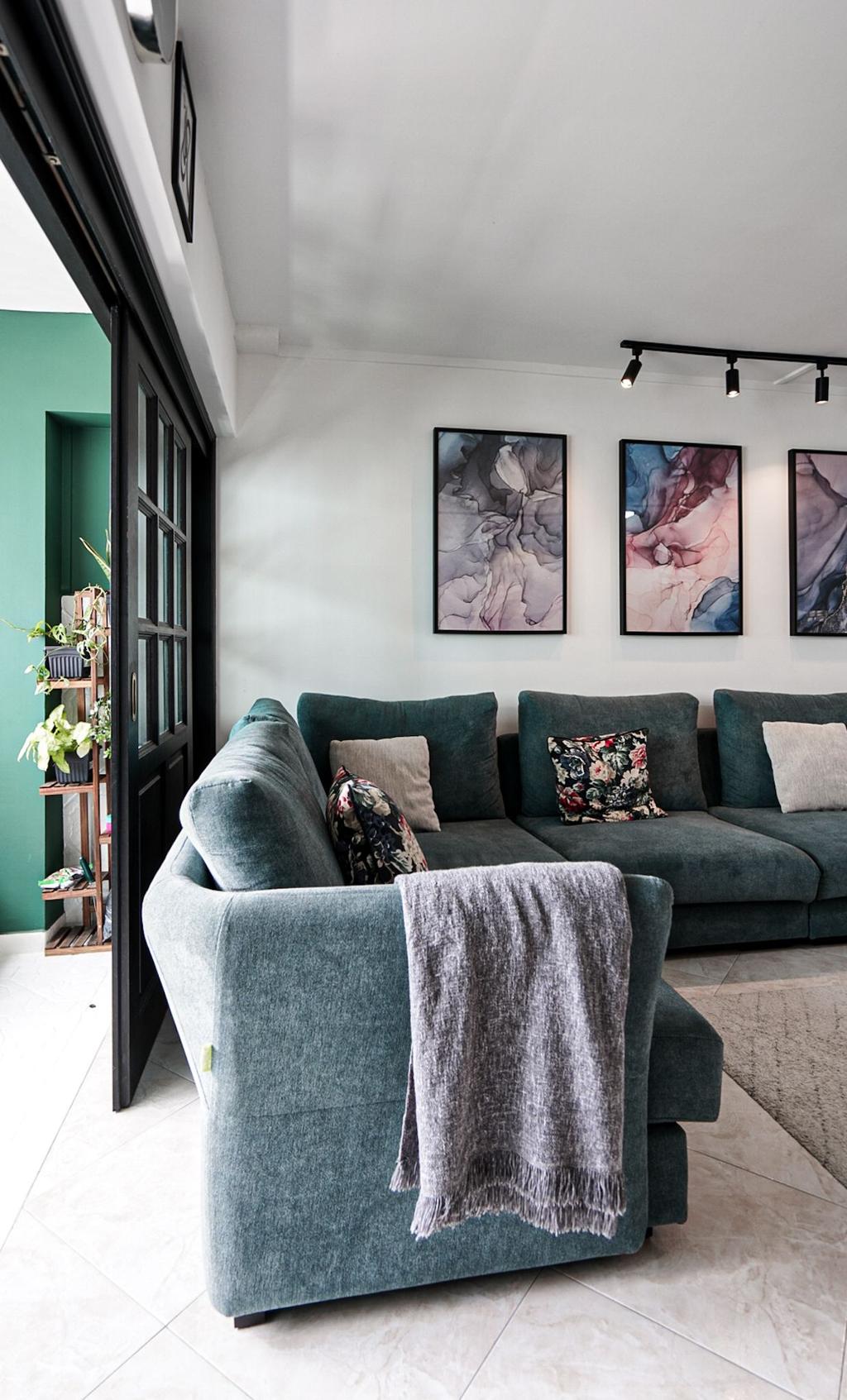 HDB, Living Room, Eunos Crescent, Interior Designer, Medina Design & Interiors