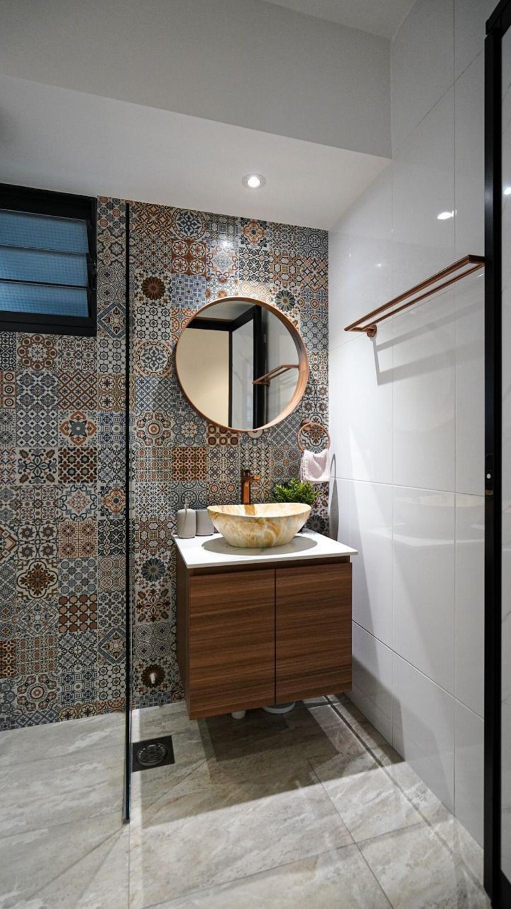 Modern, HDB, Bathroom, Alkaff Crescent, Interior Designer, Medina Design & Interiors