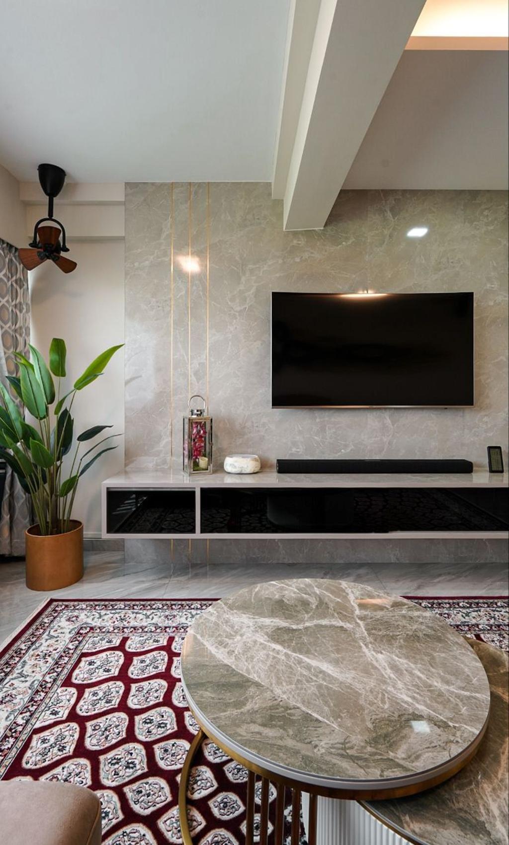 Modern, HDB, Living Room, Bedok Reservoir Road, Interior Designer, Medina Design & Interiors