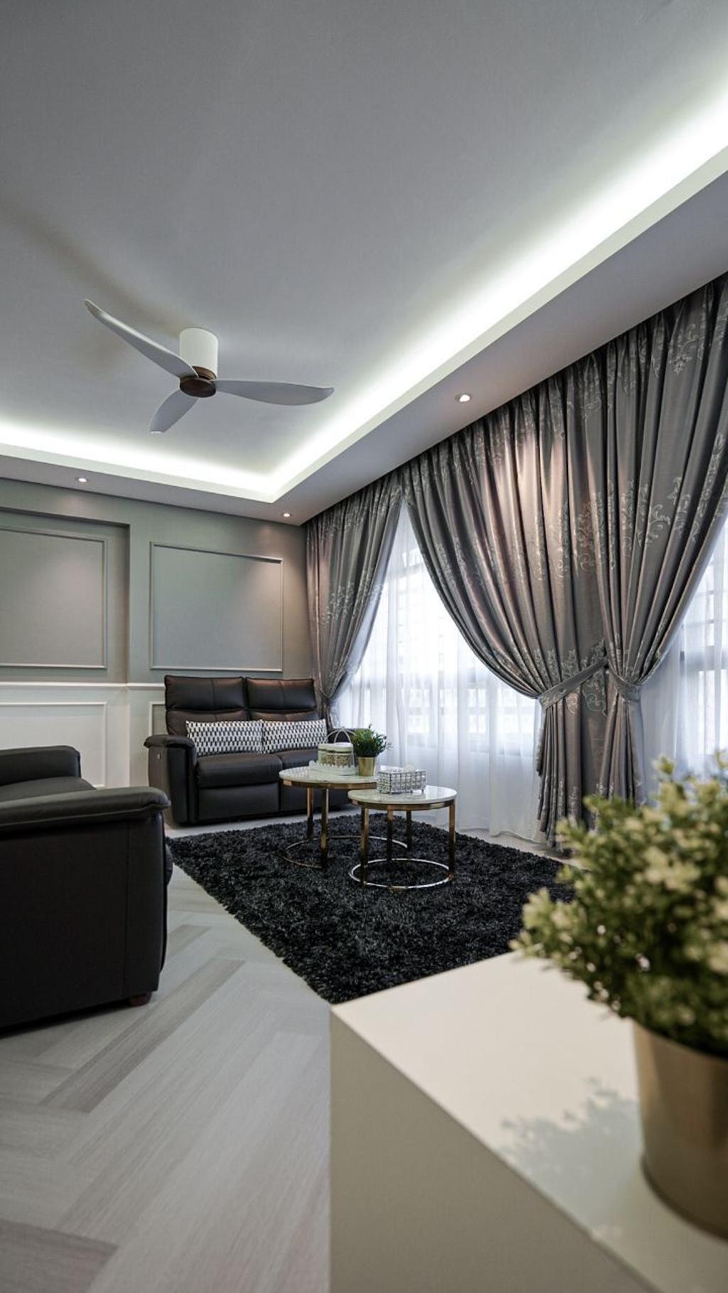 Modern, HDB, Living Room, Buangkok Crescent, Interior Designer, Medina Design & Interiors