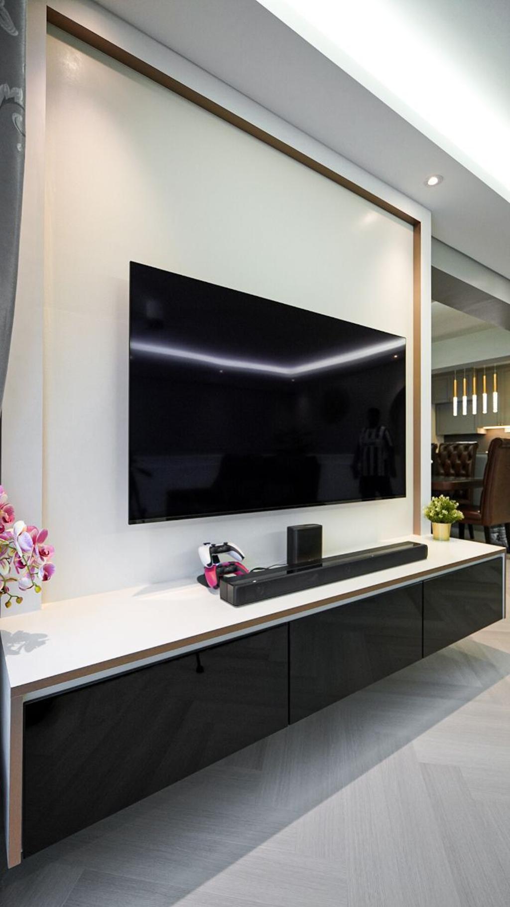 Modern, HDB, Living Room, Buangkok Crescent, Interior Designer, Medina Design & Interiors