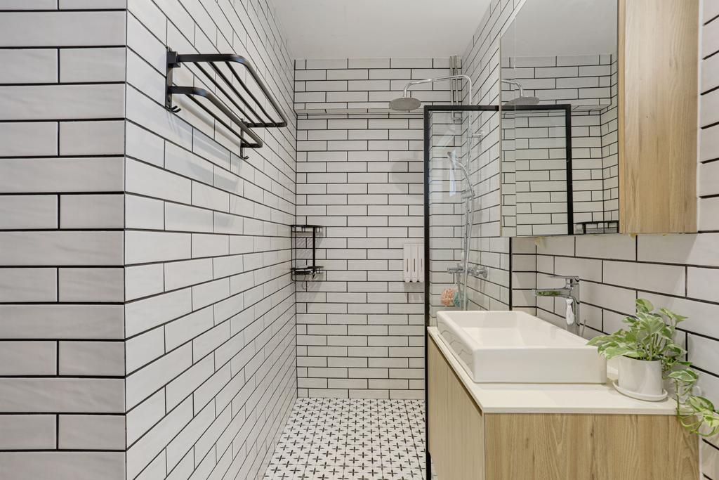 Modern, HDB, Bathroom, Tampines Avenue 5, Interior Designer, Innerspac