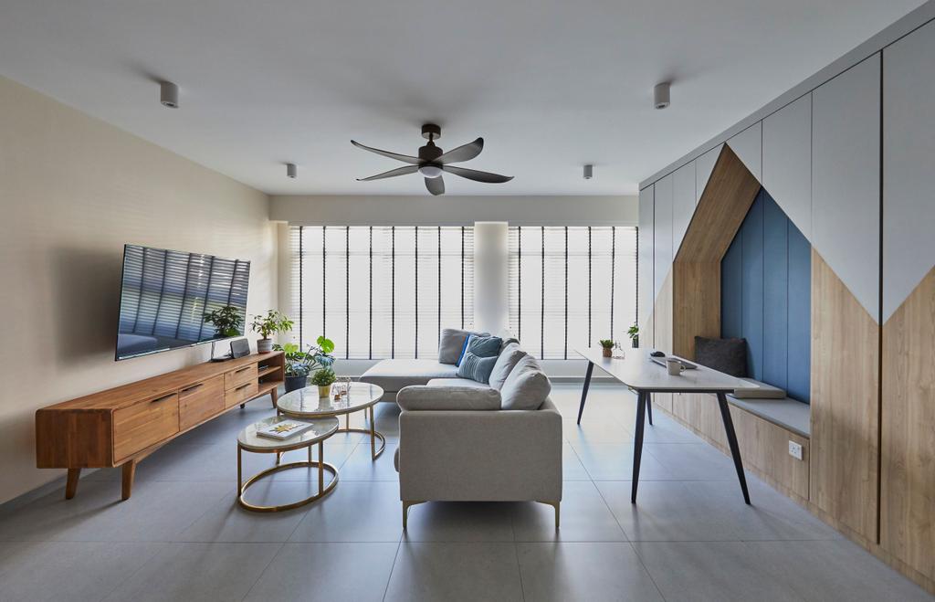 Modern, HDB, Living Room, Choa Chu Kang Avenue 5, Interior Designer, Ultra Space Design, Scandinavian, Condo