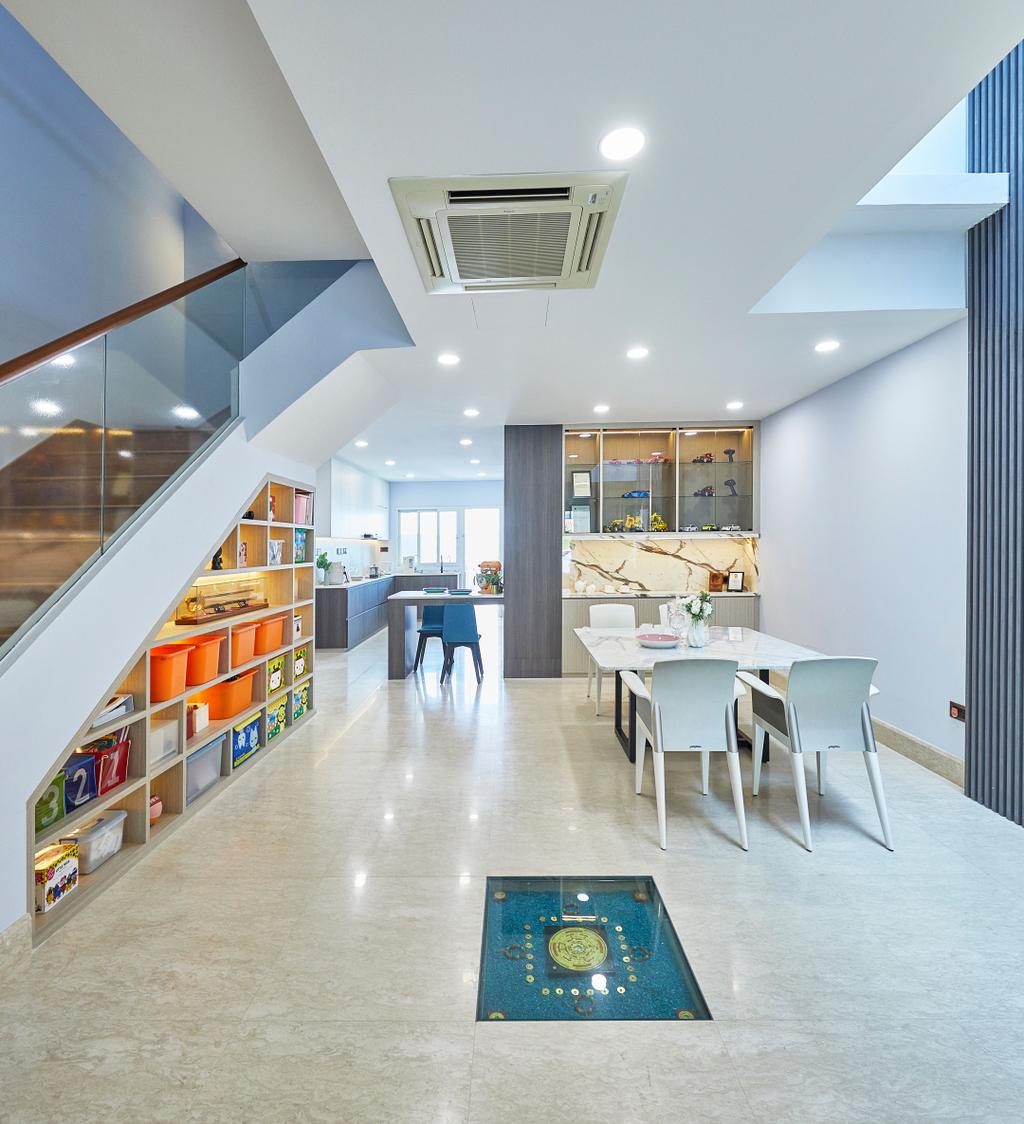Modern, Landed, Dining Room, Lorong Ah Soo, Interior Designer, Ultra Space Design