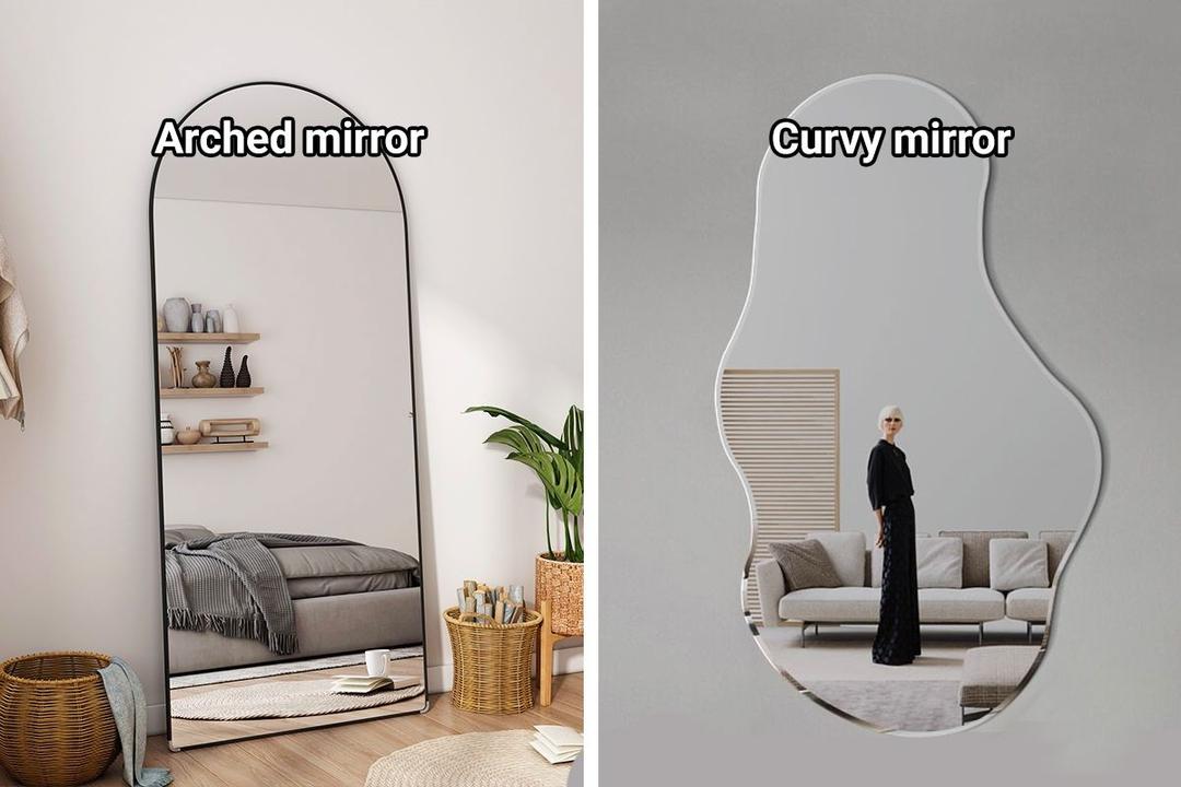 Shopee Home Qanvast Curvy Mirror