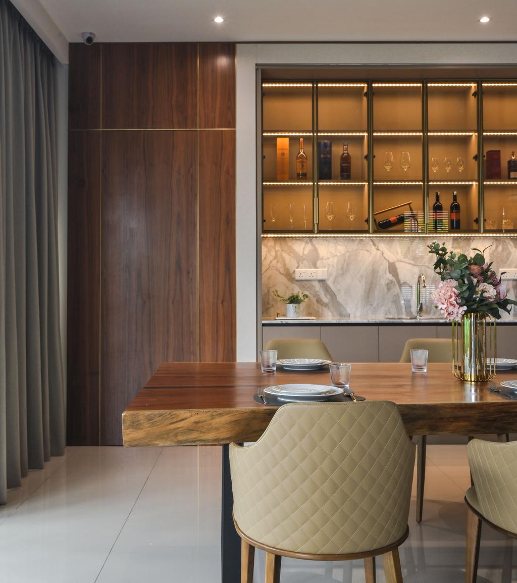 Modern, Landed, Dining Room, The Vantage, Selangor, Interior Designer, Surface R Sdn. Bhd.