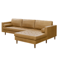 Nolan L-shaped Sofa (Premium Aniline Leather) 1