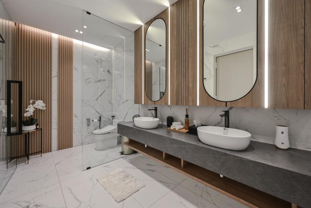 Modern, Landed, Bathroom, Empire Residence, Selangor, Interior Designer, Interior+ Design Sdn. Bhd.