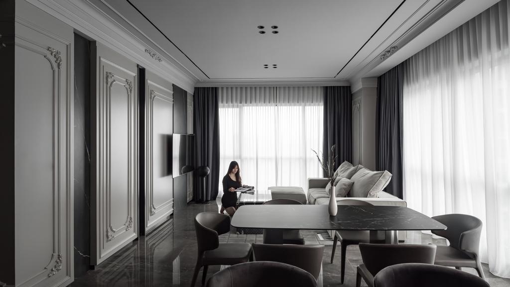 Modern, Condo, Dining Room, Aria Residence, Kuala Lumpur, Interior Designer, Interior+ Design Sdn. Bhd., Living Room