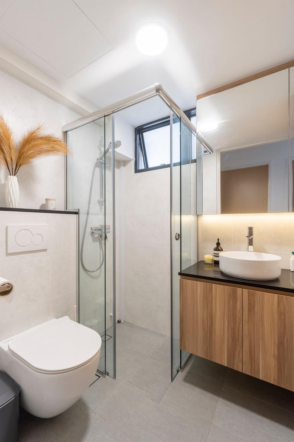 Scandinavian, HDB, Bathroom, SkyTerrace @ Dawson, Interior Designer, Flo Design