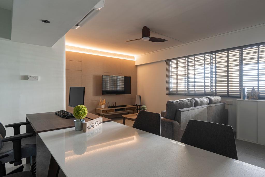 Contemporary, HDB, Dining Room, Ang Mo Kio Avenue 4, Interior Designer, Flo Design