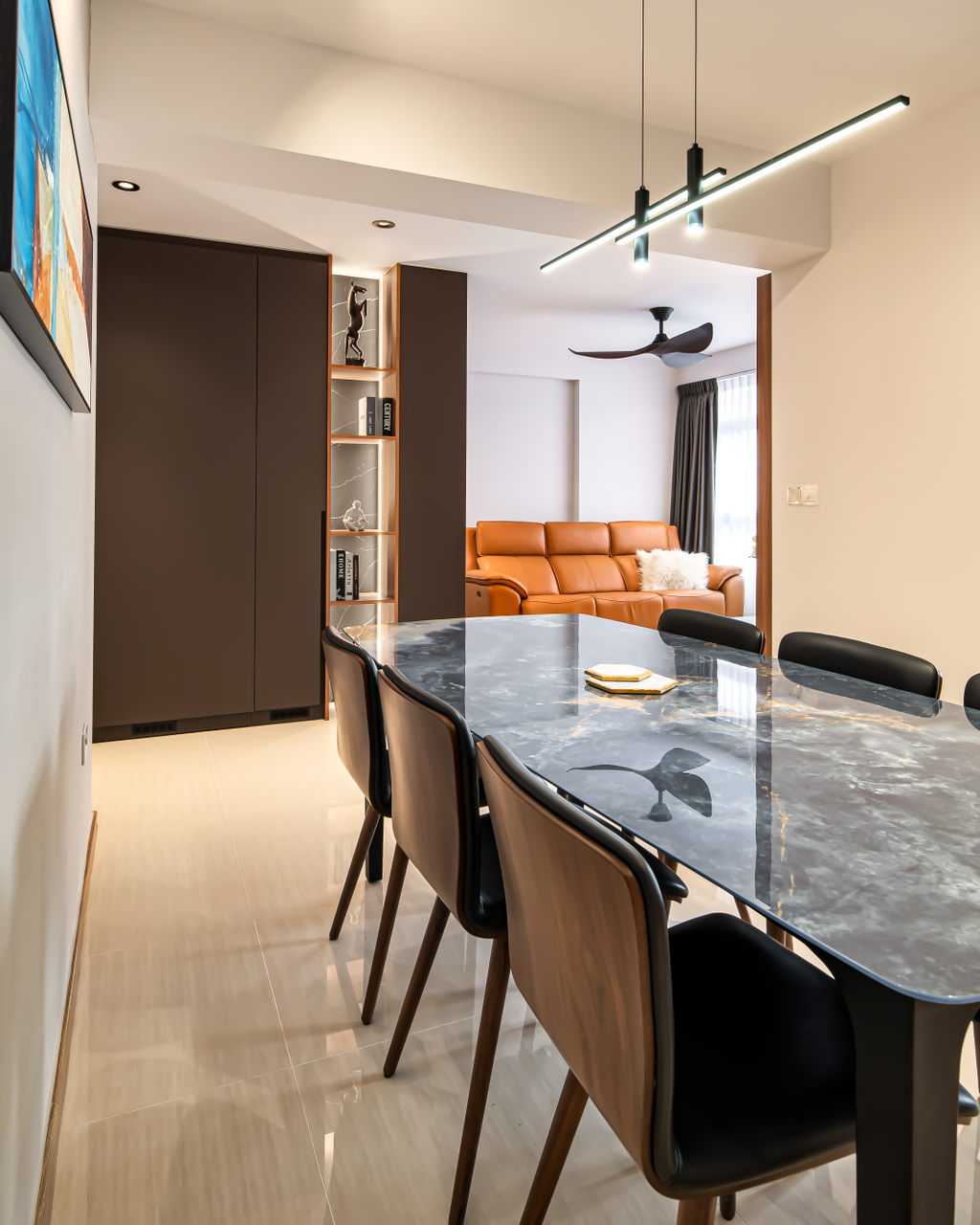 Contemporary, HDB, Dining Room, Bedok South Road, Interior Designer, Posh Home