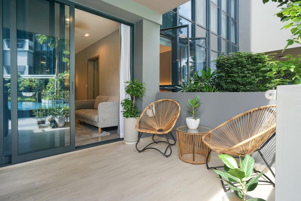 Modern, Condo, Balcony, Serangoon North View, Interior Designer, Dyel Design