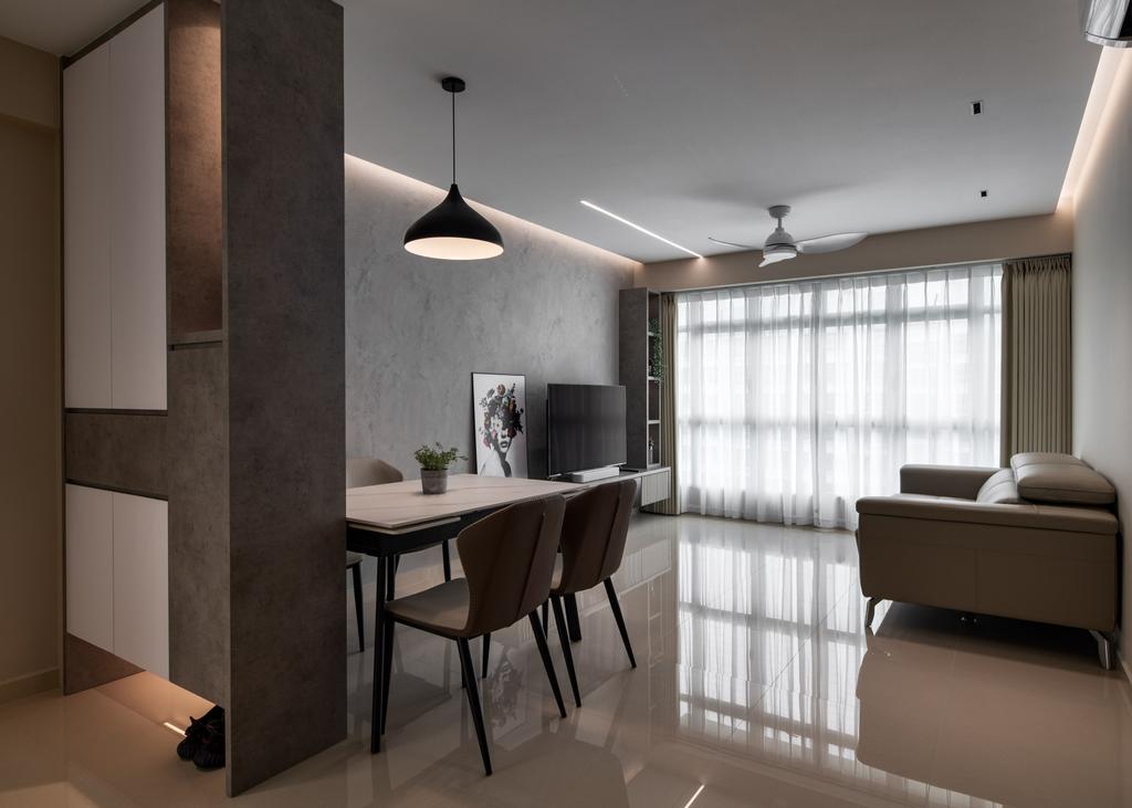 Contemporary, HDB, Dining Room, Compassvale Lane, Interior Designer, The Local Project