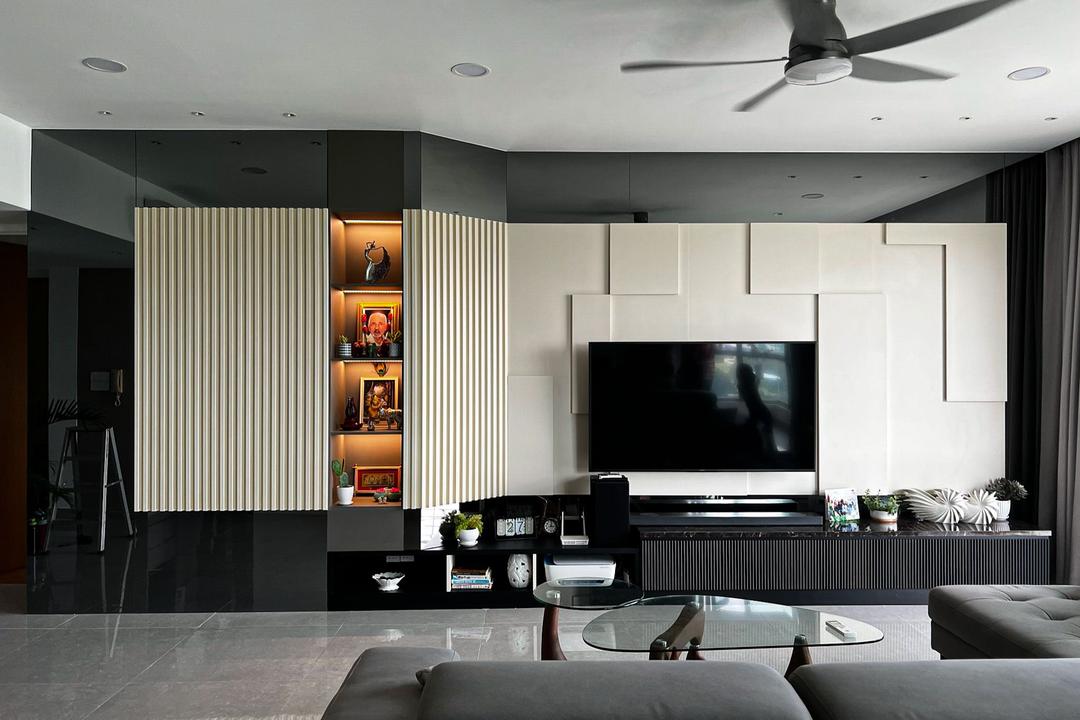 The Maple Residences, Kuala Lumpur, BE.STUDIO, Modern, Contemporary, Living Room, Condo