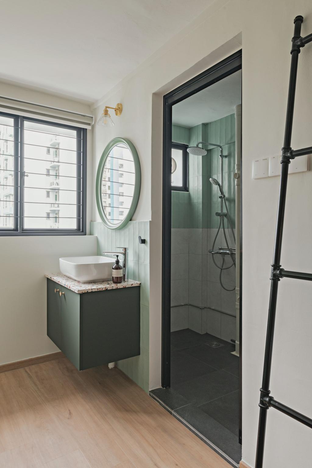 Scandinavian, HDB, Bathroom, Kampung Arang Road, Interior Designer, Urban Home Design 二本設計家