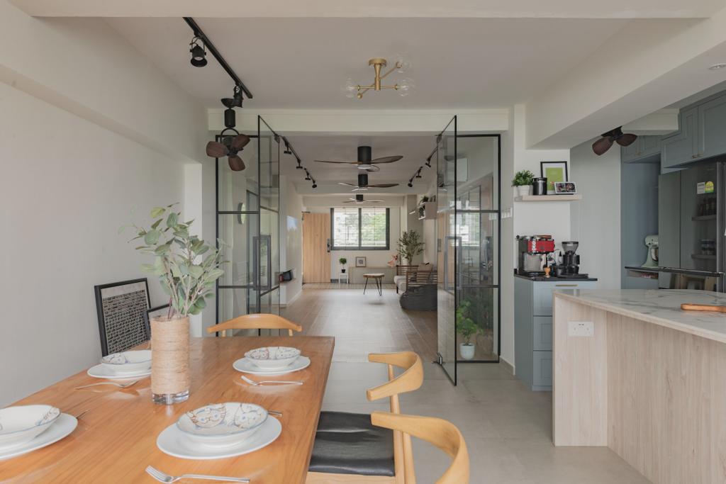 Scandinavian, HDB, Dining Room, Kampung Arang Road, Interior Designer, Urban Home Design 二本設計家