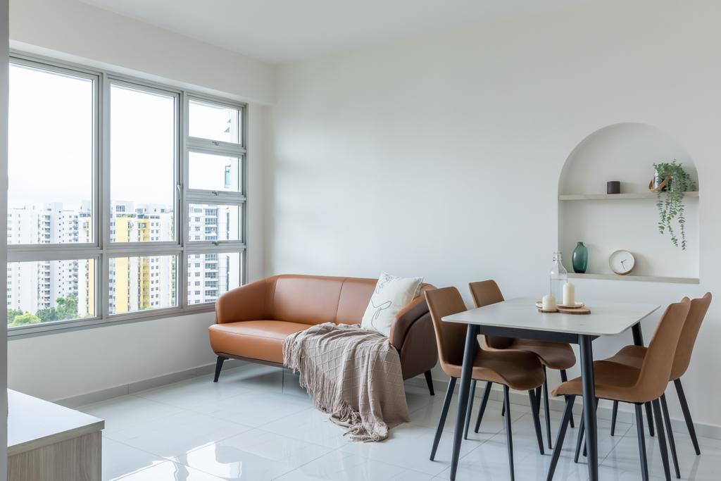 Modern, HDB, Living Room, Upper Serangoon Crescent, Interior Designer, Yang's Inspiration Design