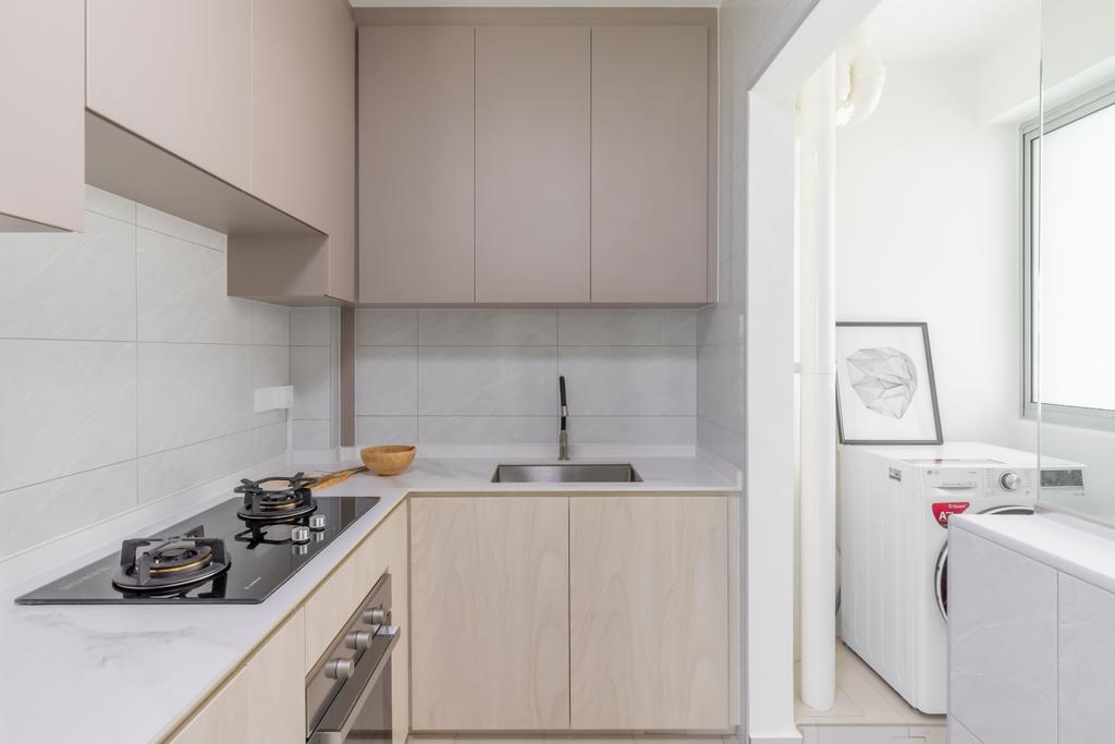 Modern, HDB, Kitchen, Upper Serangoon Crescent, Interior Designer, Yang's Inspiration Design