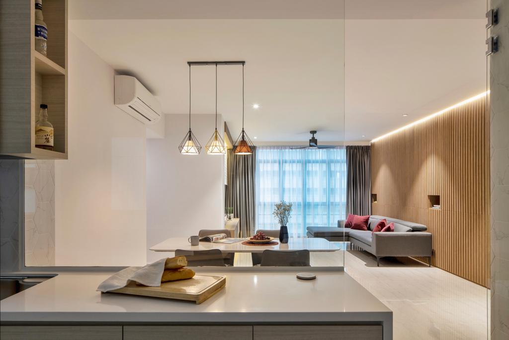 Modern, HDB, Dining Room, Bangkit Road, Interior Designer, Blend by Imc