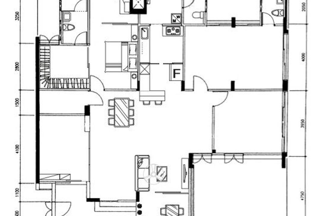 Marsiling Rise, NJ Concept, Scandinavian, HDB, Executive Apartment Stairs, Space Planning, Final Floorplan