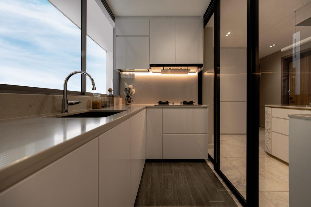 Modern, Condo, Kitchen, Botannia, Interior Designer, A Blue Cube Design (ABCD)