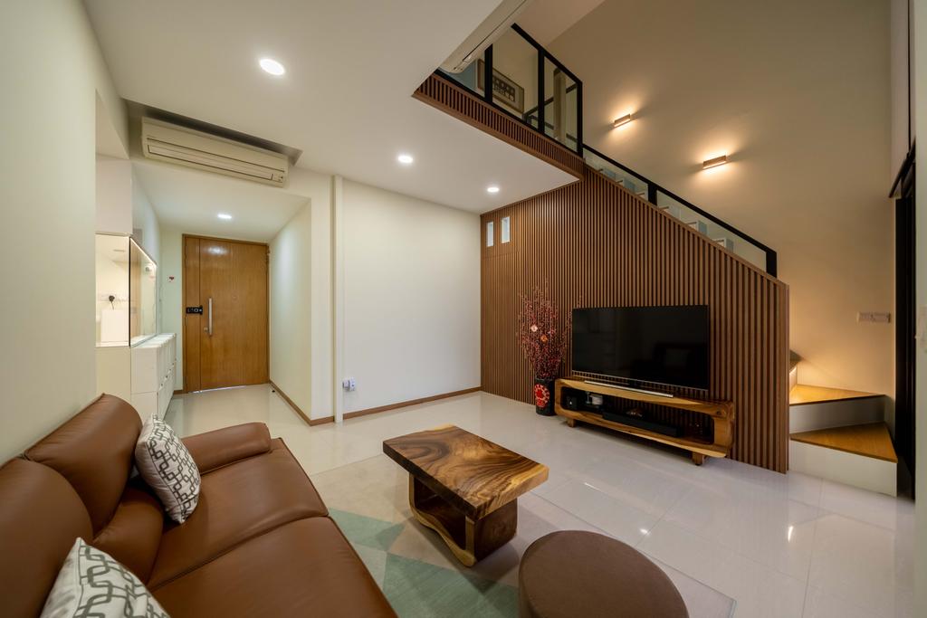 Modern, Condo, Living Room, Jalan Lempeng, Interior Designer, Design 4 Space, Contemporary