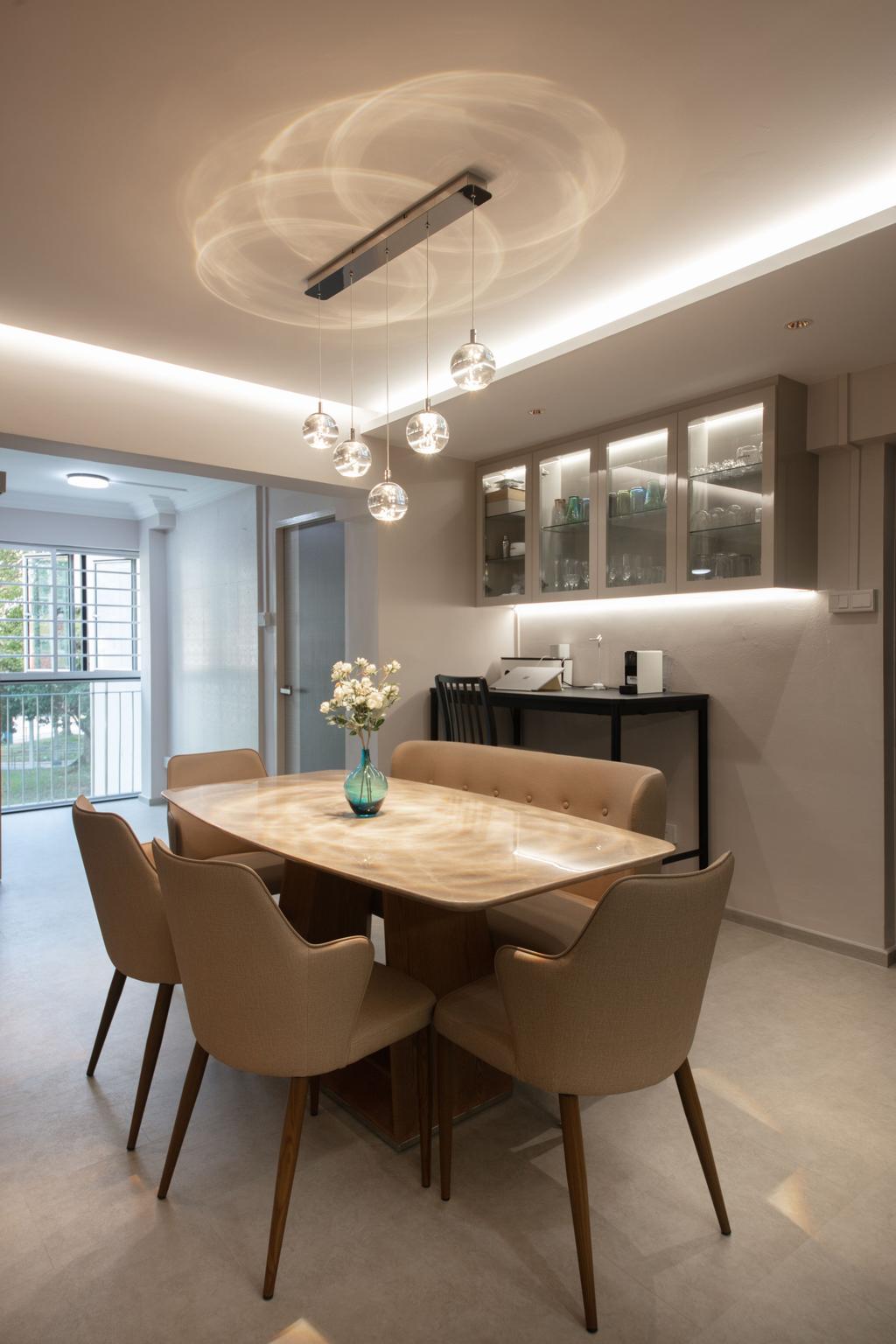 Modern, HDB, Dining Room, Ang Mo Kio Ave 10, Interior Designer, Starry Homestead