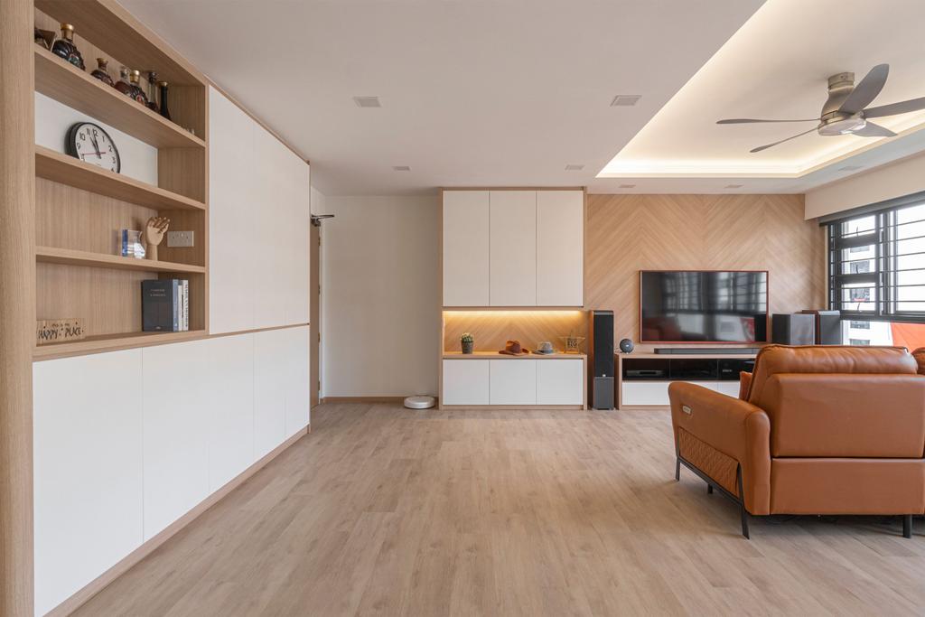 Modern, HDB, Living Room, West Plains @ Bukit Batok, Interior Designer, Flo Design