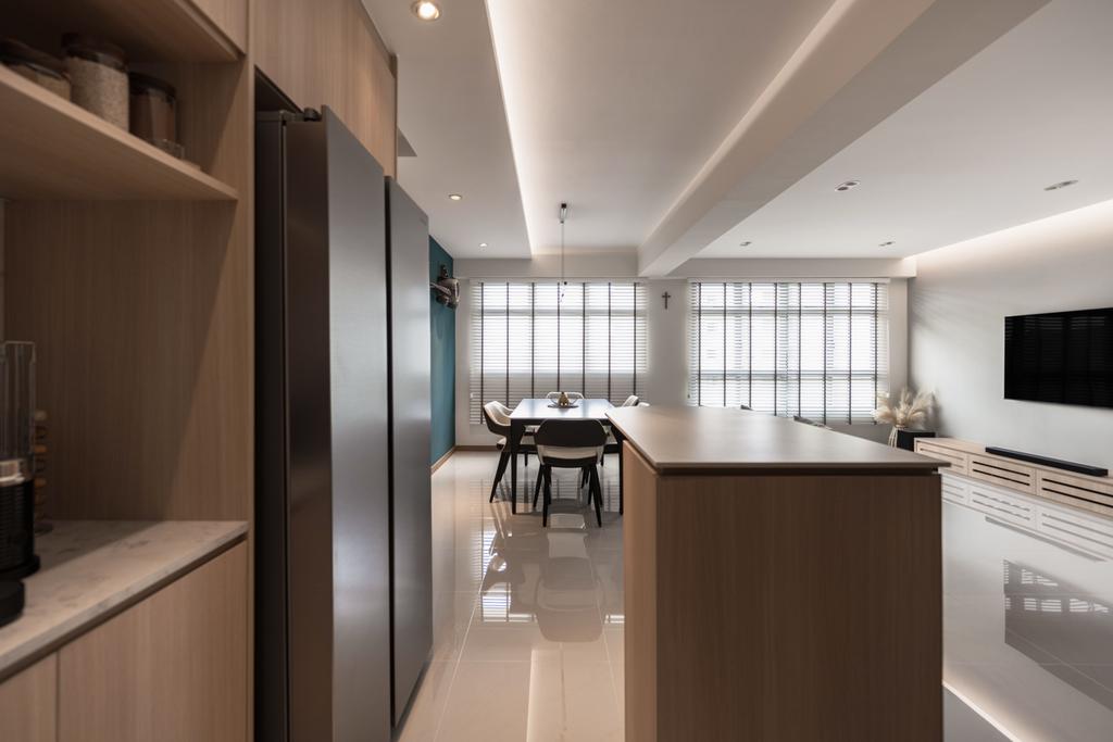 Contemporary, HDB, Dining Room, Tampines Street 61, Interior Designer, SHE Interior